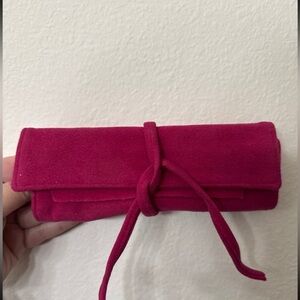 Judith Leiber Pink Jewelry Roll